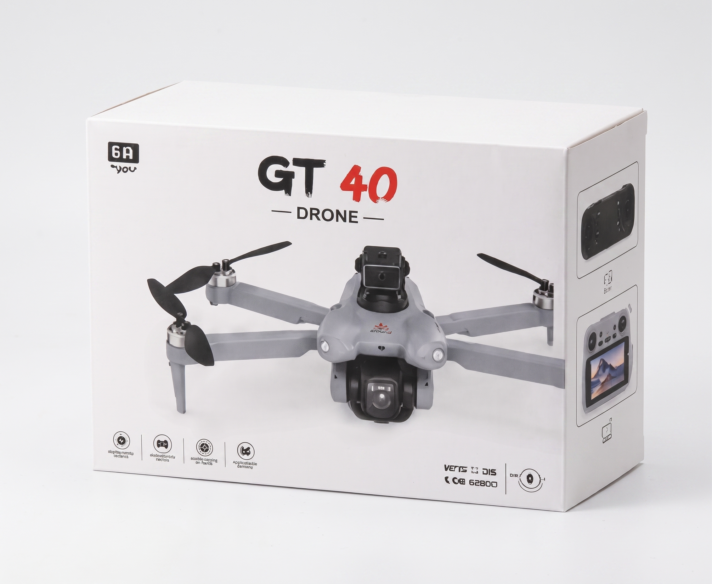 11.png_2K_202608160625 GT40 Drone with Big screen Display Remote. - Image 1